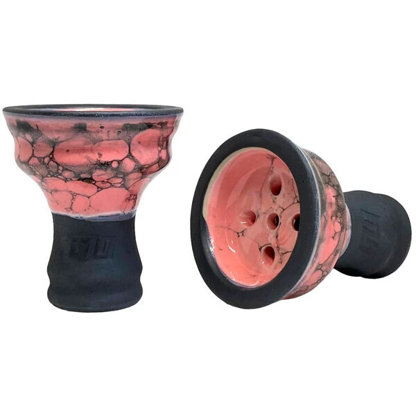 Чашка глиняная 420 Bowls Uranum Sakura Moon (Розовый с черным)