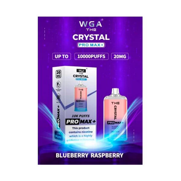 Одноразовая электронная сигарета Crystal Pro Max Blueberry Raspberry (Черника Малина) (10000 Затяжек)