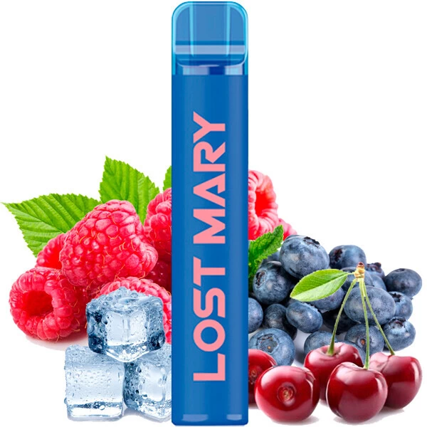 Одноразовая электронная сигарета Elf Bar CM Lost Mary Blue Razz Cherry Ice (Блу Разз Вишня Лед) (1500 Затяжек)