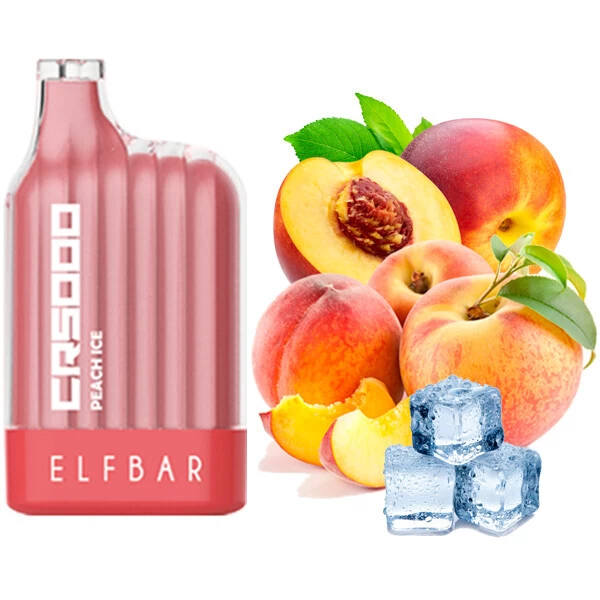 Одноразовая электронная сигарета Elf Bar CR Peach Ice (Персик Лед) (5000 Затяжек)
