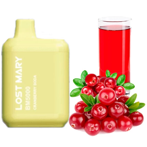 Одноразовая электронная сигарета Lost Mary BM Cranberry Soda (Клюква Сода) (5000 Затяжек)