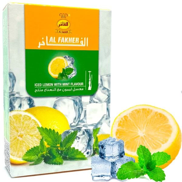 Тютюн Al Fakher Iced Lemon with Mint 10 (Лимон М'ята Лід) 50гр