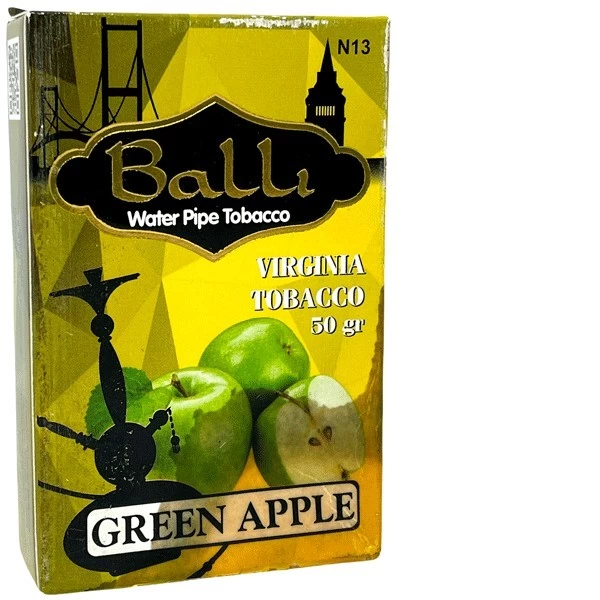 Табак Balli Green Apple (Зеленое Яблоко) 50 гр (потёкший)