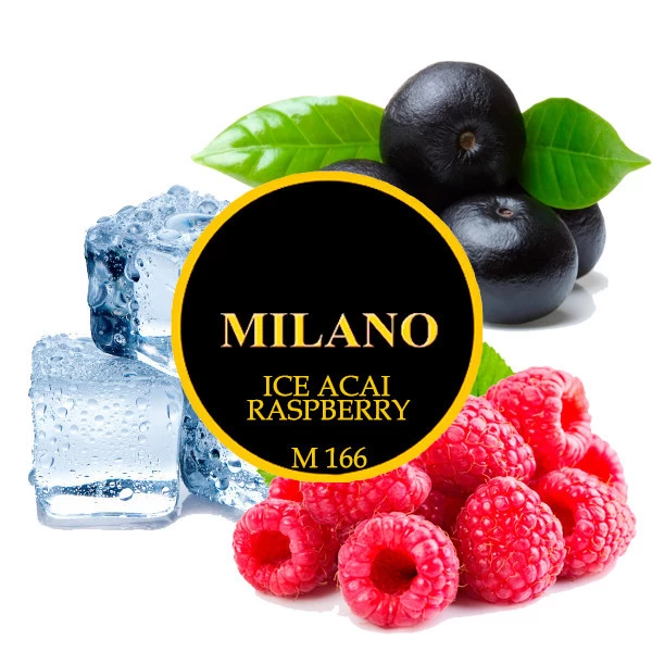 Тютюн Milano Ice Acai Raspberry M166 (Лід Асаї Малина) 100 гр
