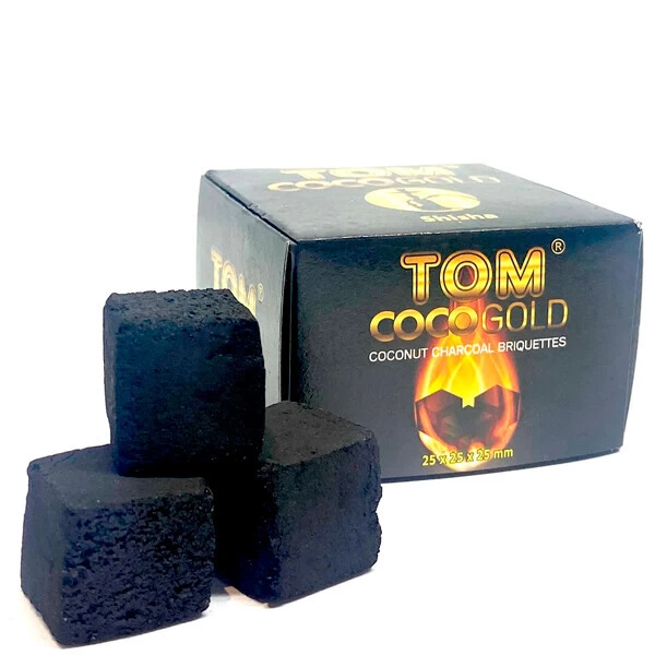 Уголь кокосовый Tom Cococha Gold 0.25кг 18кубиков в упаковке