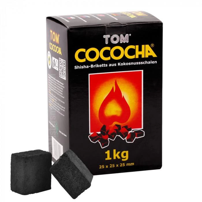 Уголь Кокосовый TOM COCOCHA Yellow (Том Кокоча Еллоу) (72 Кубика) (1кг)