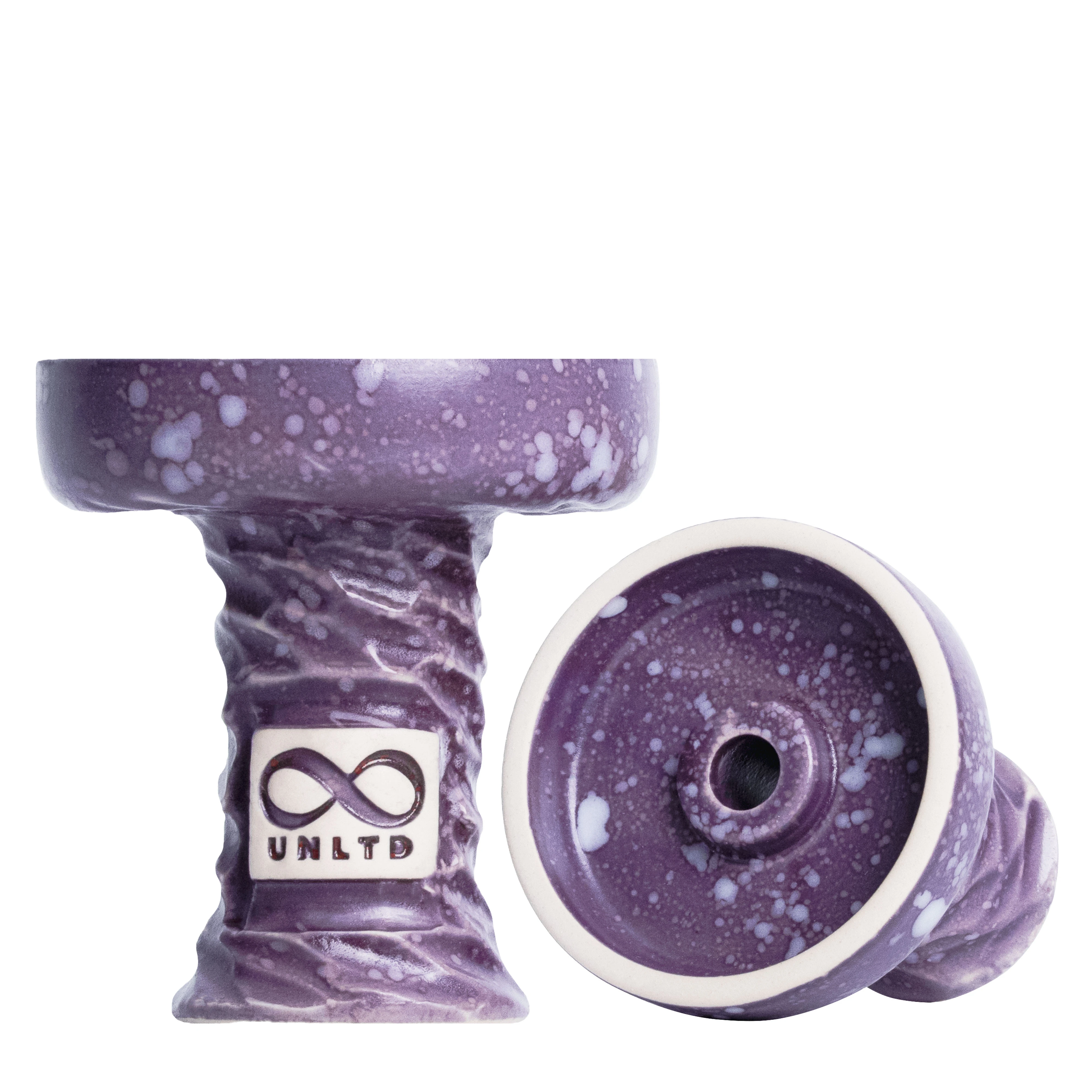 Чашка глиняная UNLTD Phunnel Violet Amethyst (Фиолетовый с белым)