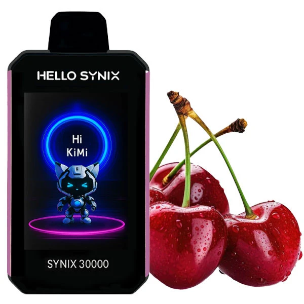 Одноразовая электронная сигарета Hello Synix Cherry Twist (Вишня Твист) (30000 Затяжек)