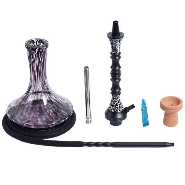 Кальян Hookah Deluxe H04-BK (Прозрачный с фиолетовым) — фото 5
