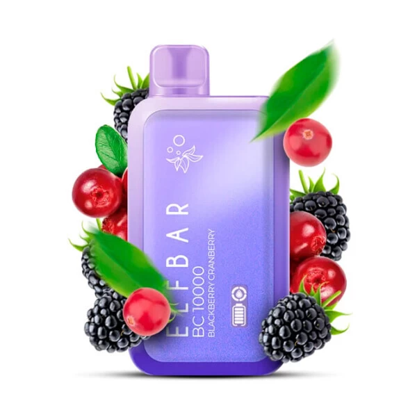 Одноразовая электронная сигарета Elf Bar BC Blackberry Cranberry (Ежевика Клюква) (10000 Затяжек)