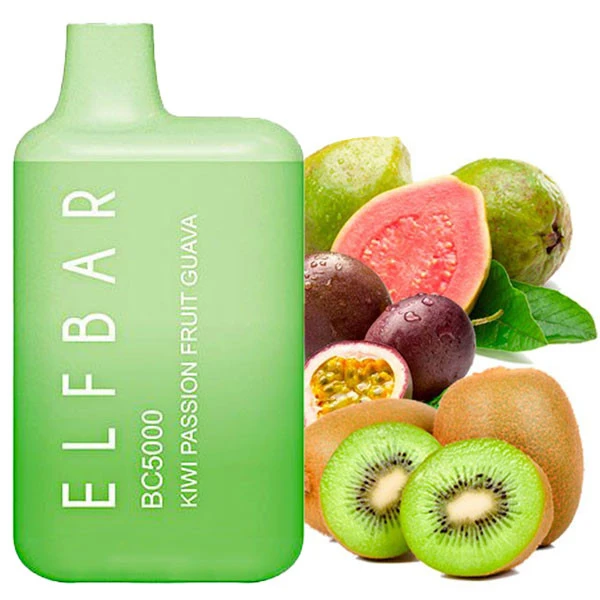 Одноразовая электронная сигарета Elf Bar BC Kiwi Passion Fruit Guava (Киви Маракуйя Гуава) (5000 Затяжек)
