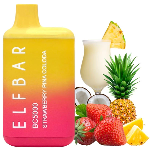 Одноразовая электронная сигарета Elf Bar BC Strawberry Pina Colada (Клубника Пина Колада) (5000 Затяжек)