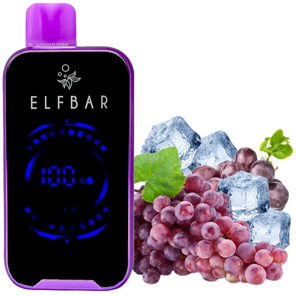 Одноразовая электронная сигарета Elf Bar FS Grape Ice (Виноград Лед) (18000 затяжек)