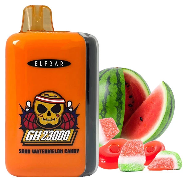 Одноразовая электронная сигарета Elf Bar GH Sour Watermelon Candy (Сауэр Арбуз Конфеты) (23000 затяжек)