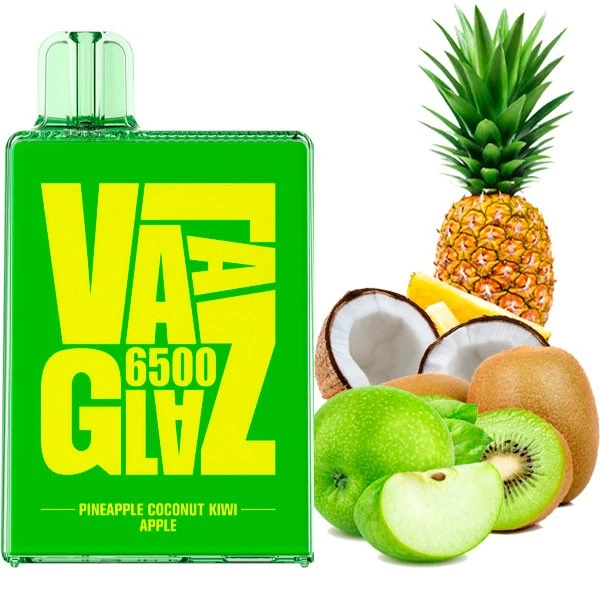 Одноразовая электронная сигарета VAAL Glaz Pineapple Coconut Kiwi Apple (Ананас Кокос Киви Яблоко) (6500 Затяжек)