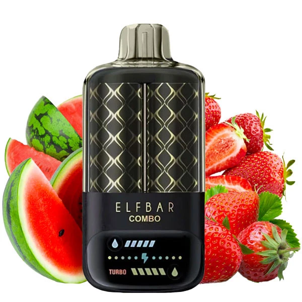 Одноразовая электронная сигарета Elf Bar Combo Watermelon + Strawberry (Арбуз + Клубника) (25000 Затяжек)