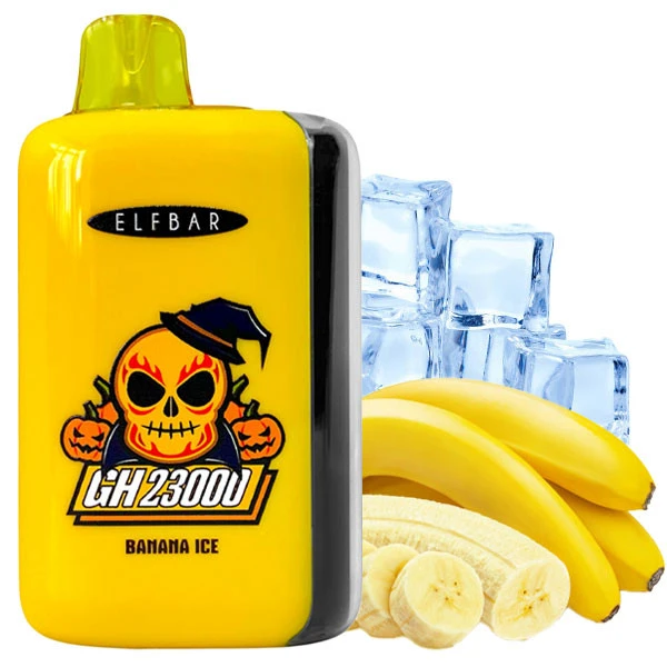 Одноразова електронна сигарета Elf Bar GH Banana Ice (Банан Лід) (23000 затяжок) (2% Nic)
