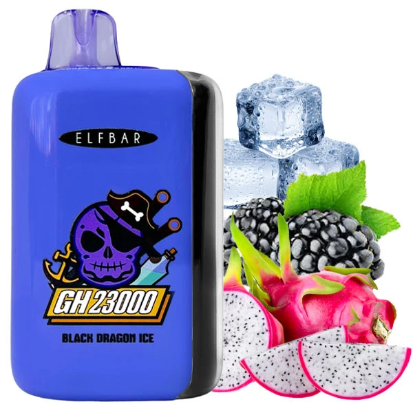 Одноразова електронна сигарета Elf Bar GH Black Dragon Ice (Блек Драгон Айс) (23000 затяжок) (2% Nic)