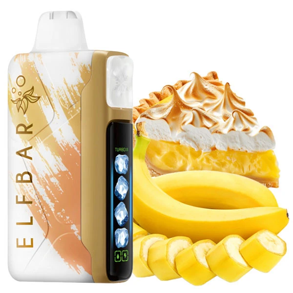 Одноразова електронна сигарета Elf Bar Ice King Banana Cake (Банан Пиріг) (30000 Затяжок)
