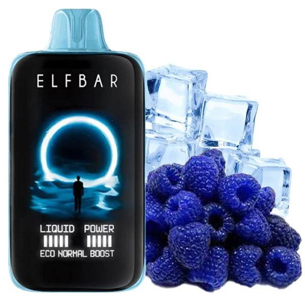Одноразова електронна сигарета Elf Bar MoonNight Blue Razz Ice (Блу Разз Лід) (40000 Затяжок)