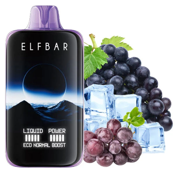 Одноразова електронна сигарета Elf Bar MoonNight Grape Ice (Виноград Лід) (40000 Затяжок)
