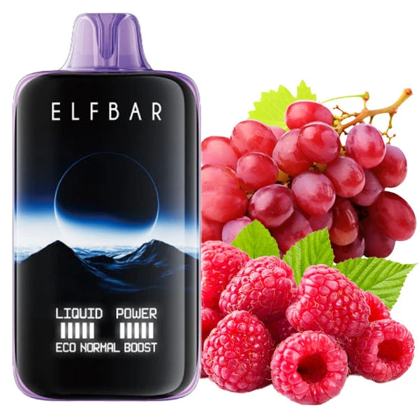 Одноразова електронна сигарета Elf Bar MoonNight Grape Raspberry (Виноград Малина) (40000 Затяжок)