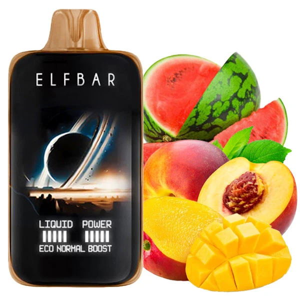 Одноразова електронна сигарета Elf Bar MoonNight Mango Peach Watermelon (Манго Персик Кавун) (40000 Затяжок)