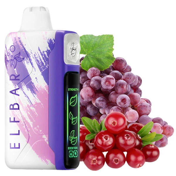 Одноразова електронна сигарета Elf Bar Nic King Grape Cranberry (Виноград Журавлина) (30000 Затяжок)