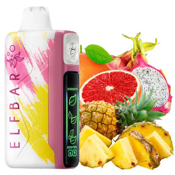 Одноразова електронна сигарета Elf Bar Nic King Pineapple Dragonfruit Grapefruit (Ананас Пітая Грейпфрут) (30000 Затяжок)