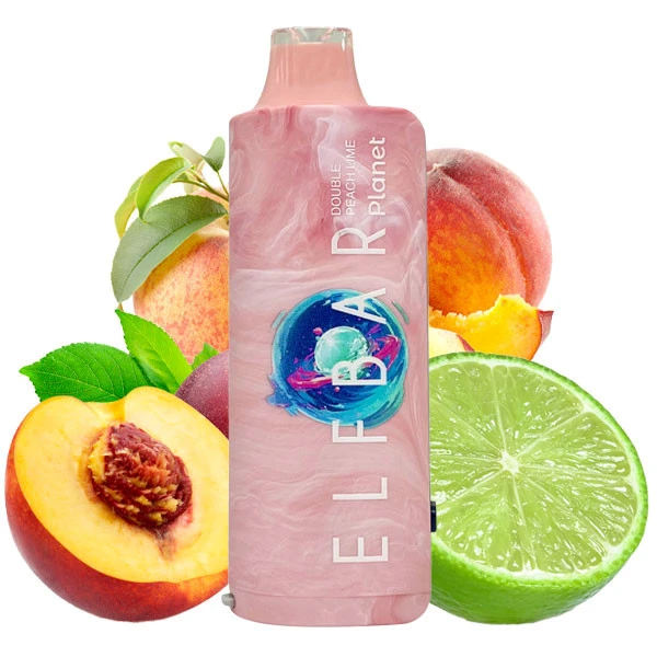 Одноразовая электронная сигарета Elf Bar Planet Double Peach Lime (Двойной Персик Лайм) (25000 Затяжек)