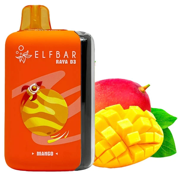 Одноразова електронна сигарета Elf Bar Raya D3 Mango (Манго) (25000 Затяжок)