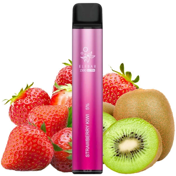 Одноразовая электронная сигарета Elf Bar Ultra Strawberry Kiwi (Клубника Киви) (1500 Затяжек)
