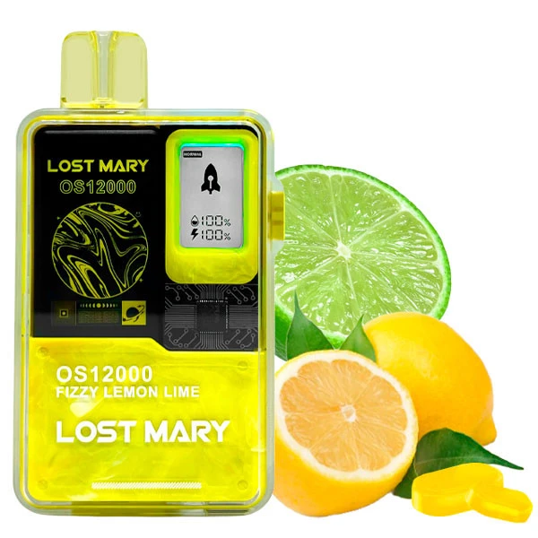 Одноразова електронна сигарета Lost Mary OS Fizzy Lemon Lime (Фіззі Лимон Лайм) (12000 Затяжок)