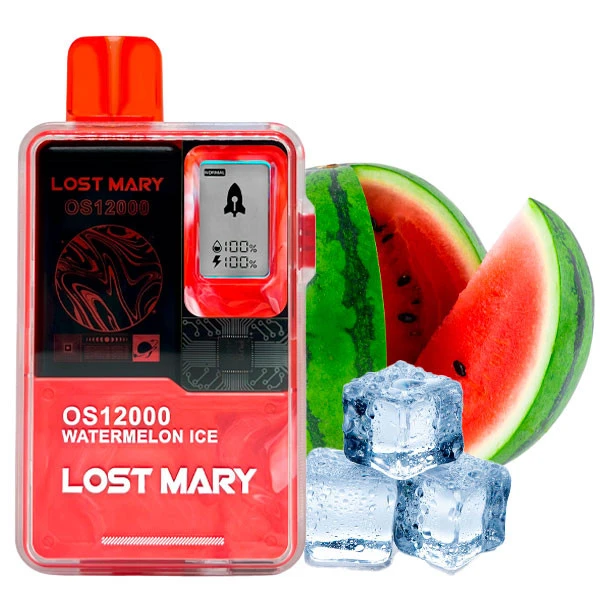 Одноразова електронна сигарета Lost Mary OS Watermelon Ice (Кавун Лід) (12000 Затяжок)
