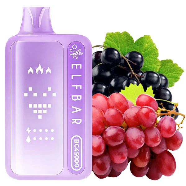 Одноразовая электронная сигарета Elf Bar BC Blackcurrant Grape (Черная Смородина Виноград) (45000 Затяжек)