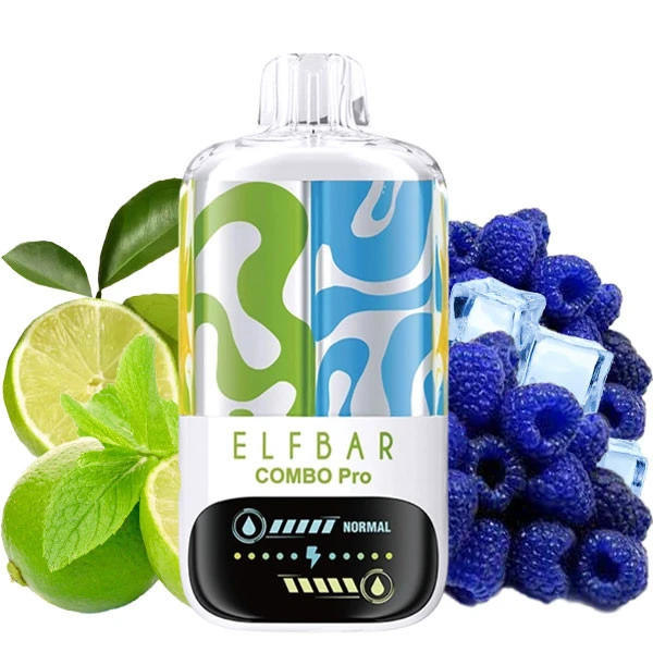 Одноразова електронна сигарета Elf Bar Combo Pro Lime & Blue Razz (Лайм & Блу Разз) (30000 Затяжок)