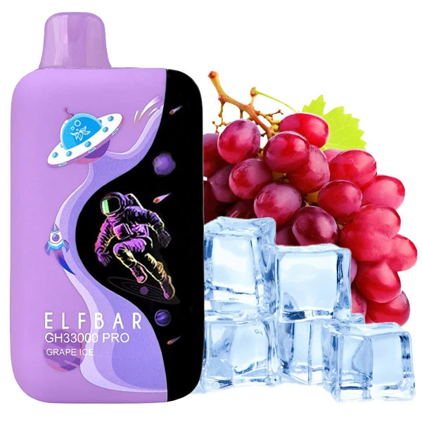 Одноразова електронна сигарета Elf Bar GH Pro Grape Ice (Виноград Лід) (33000 Затяжок)