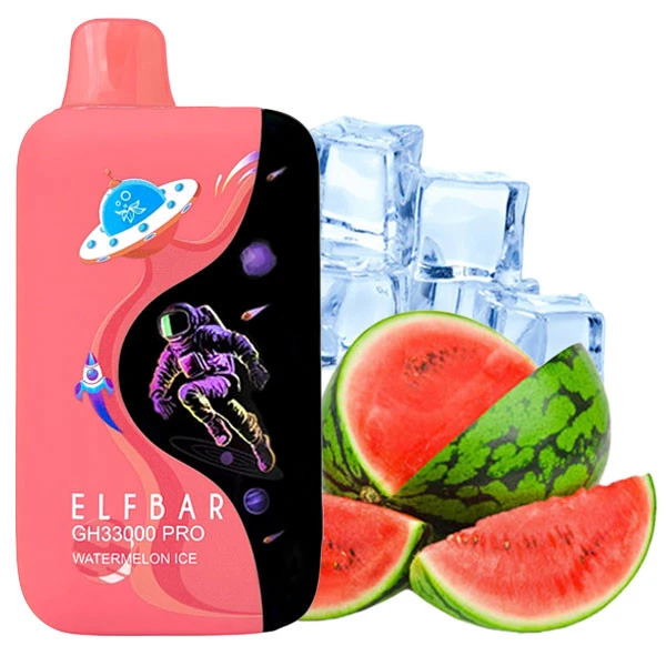 Одноразовая электронная сигарета Elf Bar GH Pro Watermelon Ice (Арбуз Лед) (33000 Затяжек)