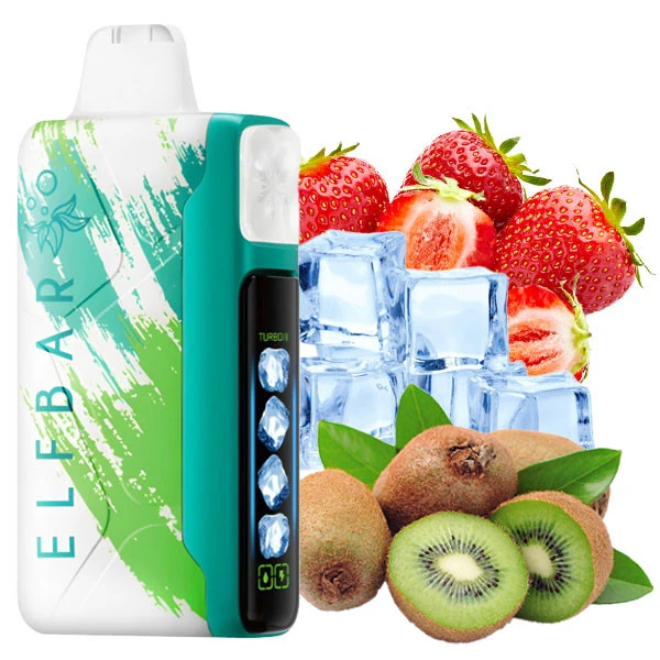 Одноразовая электронная сигарета Elf Bar Ice King Strawberry Kiwi Ice (Клубника Киви Лед) (40000 Затяжек)