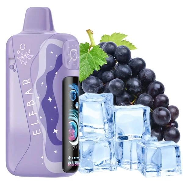 Одноразовая электронная сигарета Elf Bar Lush King Pro Black Grape Ice (Черный Виноград Лед) (40000 Затяжек)