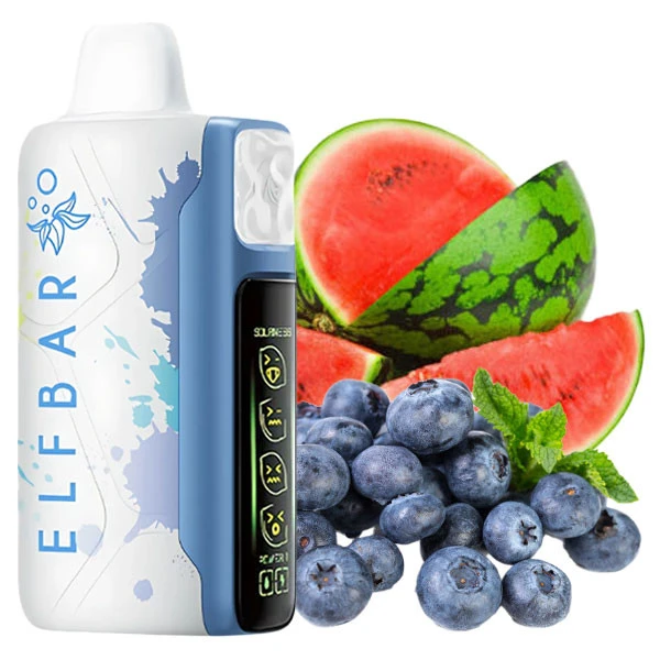 Одноразова електронна сигарета Elf Bar Sour King Sour Blueberry Watermelon (Сауер Чорниця Кавун) (30000 Затяжок)