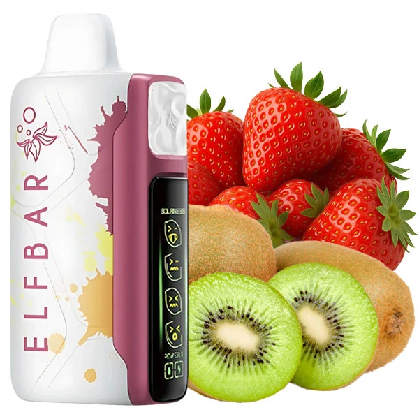 Одноразова електронна сигарета Elf Bar Sour King Sour Strawberry Kiwi (Сауер Полуниця Ківі) (30000 Затяжок)