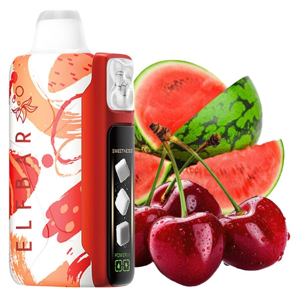 Одноразова електронна сигарета Elf Bar Sweet King Watermelon Cherry (Кавун Вишня) (30000 Затяжок)