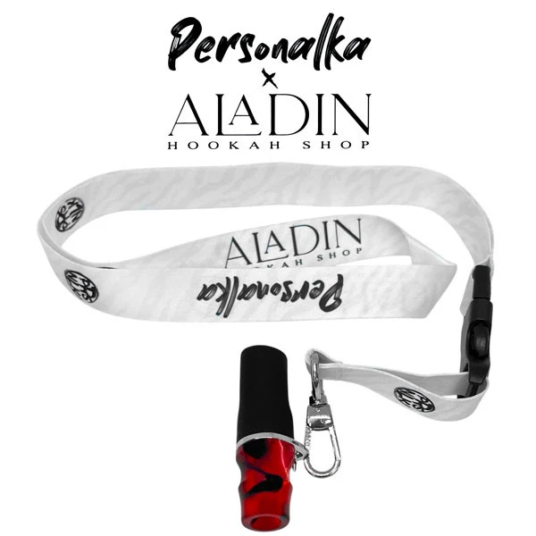 Персональний мундштук в упаковці Aladin x Personalka AP004 (Червоний з чорним і білим)