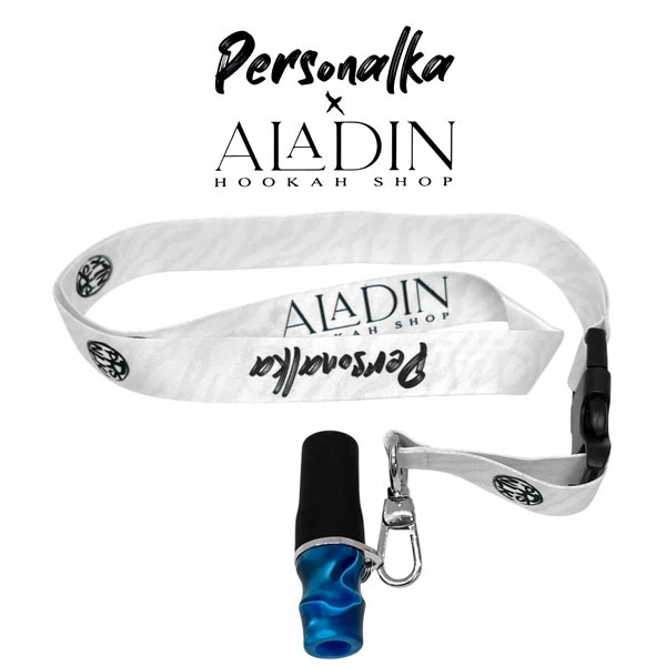 Персональний мундштук в упаковці Aladin x Personalka AP012 (Синій з білим)