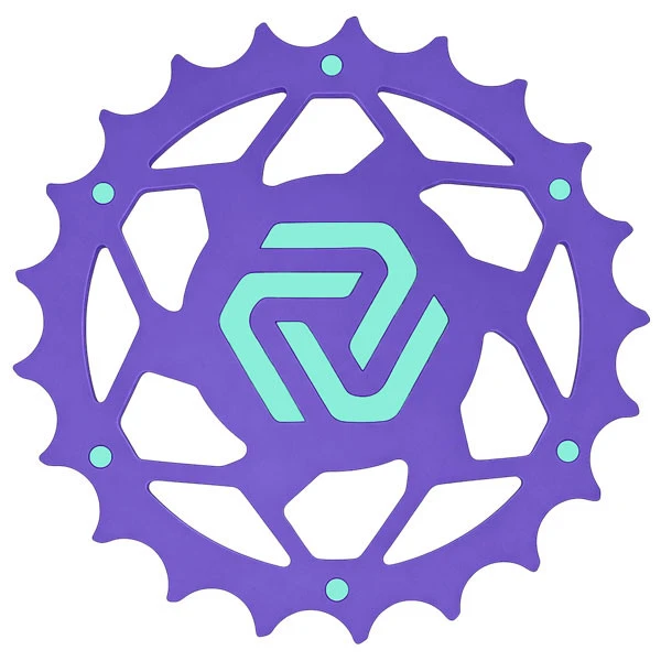 Подставка под колбу силиконовая Amotion Pedal RX Grape (Фиолетовый с бирюзовым)
