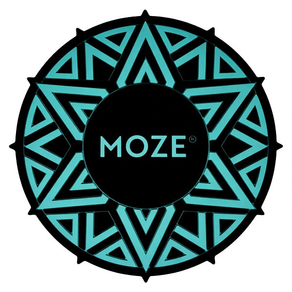 Підставка під колбу силіконова Moze (Блакитний з чорним)