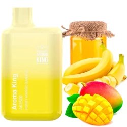 Одноразовая электронная сигарета Aroma King Honey Mango Banana (Мед Манго Банан) (5500 Затяжек)