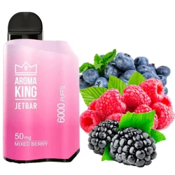 Одноразова електронна сигарета Aroma King Jetbar Mixed Berry (Міксд Берріс) (6000 Затяжок)