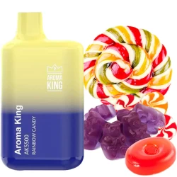 Одноразовая электронная сигарета Aroma King Rainbow Candy (Рэйнбоу Конфета) (5500 Затяжек)